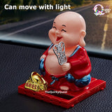 Laughing Buddha Solar Powered Bobblehead TheQuirkyQuest