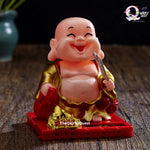 Laughing Buddha Solar Powered Bobblehead TheQuirkyQuest