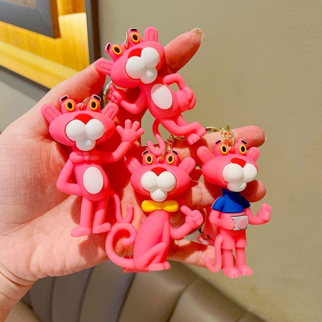 Pink 2025 panther keychain