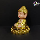 Golden Buddha Monk - Solar Powered Bobblehead TheQuirkyQuest