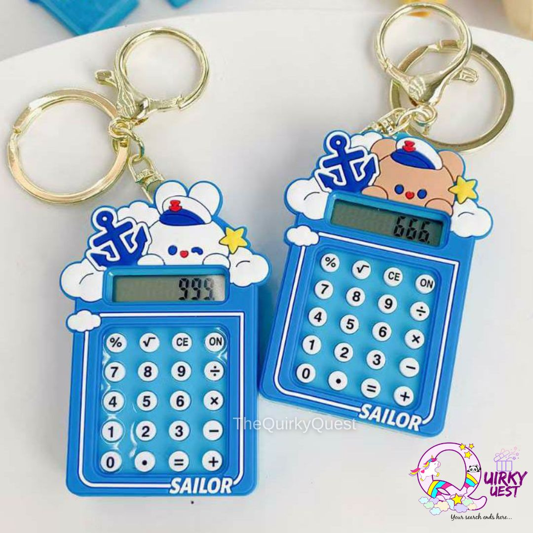 Calculator keychain hot sale