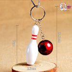 Classy Bowling Pin with Ball Keychain - The Quirky Quest TheQuirkyQuest