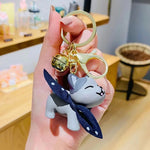Cute Kitty with Scarf 3D Keychain TheQuirkyQuest
