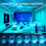 Rotating Ocean Ripple Wave LED Night Lamp with Remote TheQuirkyQuest