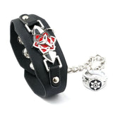 Naruto Sasuke Star Leather Bracelet & Ring Combo TheQuirkyQuest