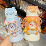 Cute Animal Shape Insulated Vacuum Flask Water Bottle TheQuirkyQuest