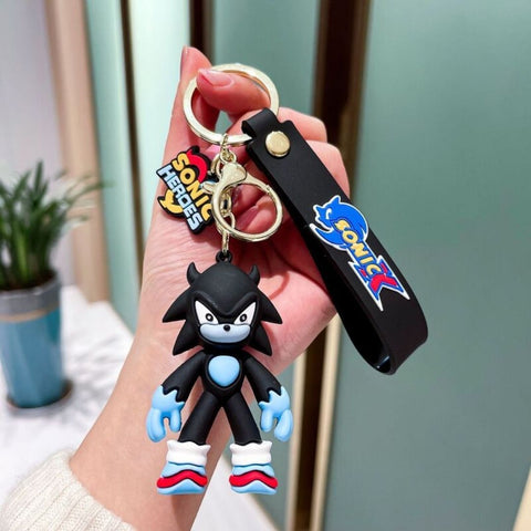 Sonic X Keychains with Bagcharm and Strap (Set of 2)