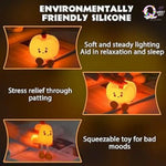 Cute Pumpkin Touch Silicone Lamp (USB rechargeable) TheQuirkyQuest