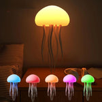 Jellyfish Lamp with Rotating Tentacles (Multicolour) TheQuirkyQuest