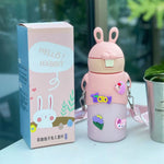 Cute Bunny Insulated Stainless Steel Bottle 500ml TheQuirkyQuest