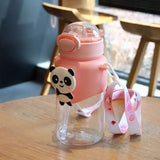 Cute Panda Bottle with Straw TheQuirkyQuest