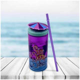 Cool Summer Vibes Sipper with Straw (Umbrella Design) TheQuirkyQuest