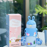 Cute Bunny Insulated Stainless Steel Bottle 500ml TheQuirkyQuest