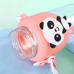 Cute Panda Bottle with Straw TheQuirkyQuest