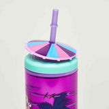 Cool Summer Vibes Sipper with Straw (Umbrella Design) TheQuirkyQuest