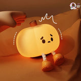 Cute Pumpkin Touch Silicone Lamp (USB rechargeable) TheQuirkyQuest