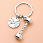 Mini Dumbbells Fitness Metal Keychain TheQuirkyQuest
