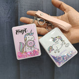 Cute Unicorn Glitter Mirrors + Keychain TheQuirkyQuest