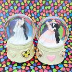 Romantic Wedding Couple Musical Snow Dome TheQuirkyQuest