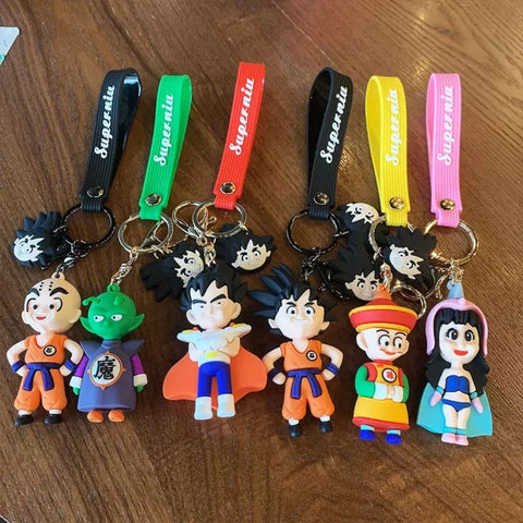 Dragon Ball Z Keychains with Strap (Set of 6) TheQuirkyQuest