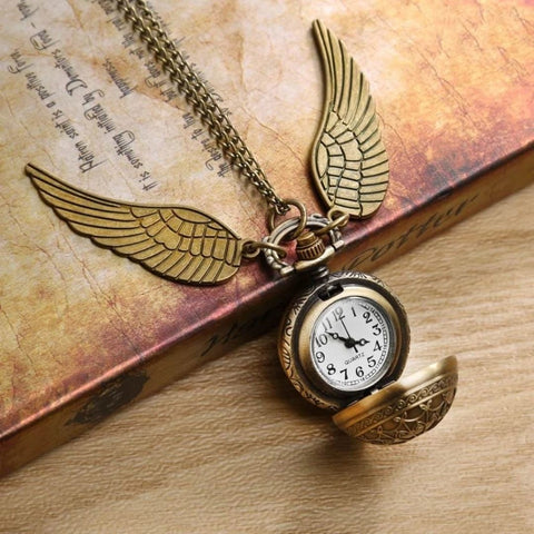Harry Potter Snitch Necklace With Watch TheQuirkyQuest