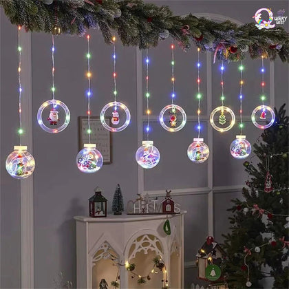 Multicolour Wish Ball + Rings Decorative LED Curtain Lights (5 Balls + 5 Rings) TheQuirkyQuest