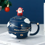3D Christmas Mug With Lid and Santa Spoon TheQuirkyQuest
