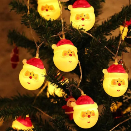 Santa Faced String Lights (Festive Special) TheQuirkyQuest