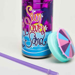 Cool Summer Vibes Sipper with Straw (Umbrella Design) TheQuirkyQuest