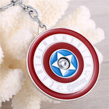 Captain America Rotating Shield Keychain TheQuirkyQuest