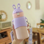 Cute Bunny Insulated Stainless Steel Bottle 500ml TheQuirkyQuest