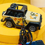 Stylish Alloy Jeep Miniature Keychain TheQuirkyQuest