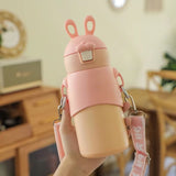 Cute Bunny Insulated Stainless Steel Bottle 500ml TheQuirkyQuest