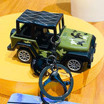 Stylish Alloy Jeep Miniature Keychain TheQuirkyQuest