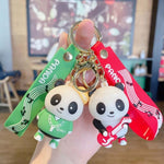 Cool Pop Panda Keychain With Bagcharm And Strap TheQuirkyQuest