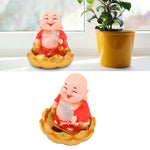 Laughing Buddha Solar Powered Bobblehead with Lotus Base TheQuirkyQuest