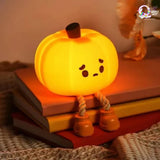 Cute Pumpkin Touch Silicone Lamp (USB rechargeable) TheQuirkyQuest