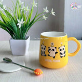 Cute Panda Mug With Lid And Spoon TheQuirkyQuest