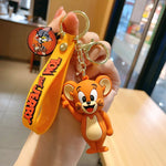 Cute 3D Tom And Jerry Keychains + Bag charm + Strap (Set of 2) TheQuirkyQuest