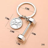 Mini Dumbbells Fitness Metal Keychain TheQuirkyQuest