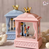 Cute Couple Love Musical Night Lamp with Water Glitter TheQuirkyQuest