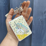 Cute Unicorn Glitter Mirrors + Keychain TheQuirkyQuest