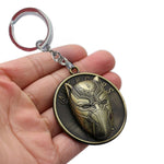 Black Panther Face Metal Rotating Keychain (Golden) TheQuirkyQuest