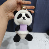 Cute Panda Mini Soft Toy + Keychain (Set of 2) TheQuirkyQuest