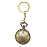 Leaf Pocket Watch - Quartz Keychain TheQuirkyQuest