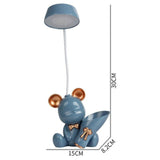 Multifunctional Teddy with Bouquet LED Desk Lamp TheQuirkyQuest