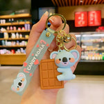 Cute Candy Koala Bear Keychain TheQuirkyQuest