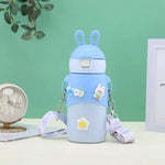 Cute Bunny Insulated Stainless Steel Bottle 500ml TheQuirkyQuest