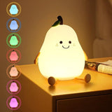 Pear Silicone Touch Lamp (7 Colours) TheQuirkyQuest
