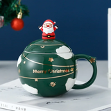 3D Christmas Mug With Lid and Santa Spoon TheQuirkyQuest